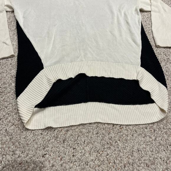 Lauren Ralph Lauren Colorblock Elliptical Hem High Low Sweater Sz M Oversized - Picture 6 of 7